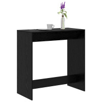 Produktbild för Barbord Svart Ek 102 x 50 x 103,5 cm Konstruerat trä