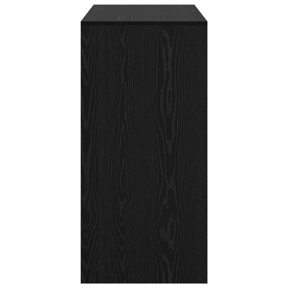 Produktbild för Barbord Svart Ek 102 x 50 x 103,5 cm Konstruerat trä