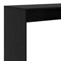Produktbild för Barbord Svart Ek 102 x 50 x 103,5 cm Konstruerat trä