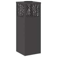 Produktbild för Solar LED Stig Ljus 2 pcs Svart Kallvalsat stål