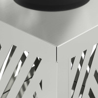 Produktbild för Solar LED Stig Ljus 2 pcs Silver Galvaniserad