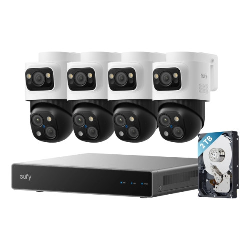 Eufy Eufy Security System S4 Max - NVR + kamera(/or) - trådlös (Wi-Fi) - PoE, växelströmsdriven