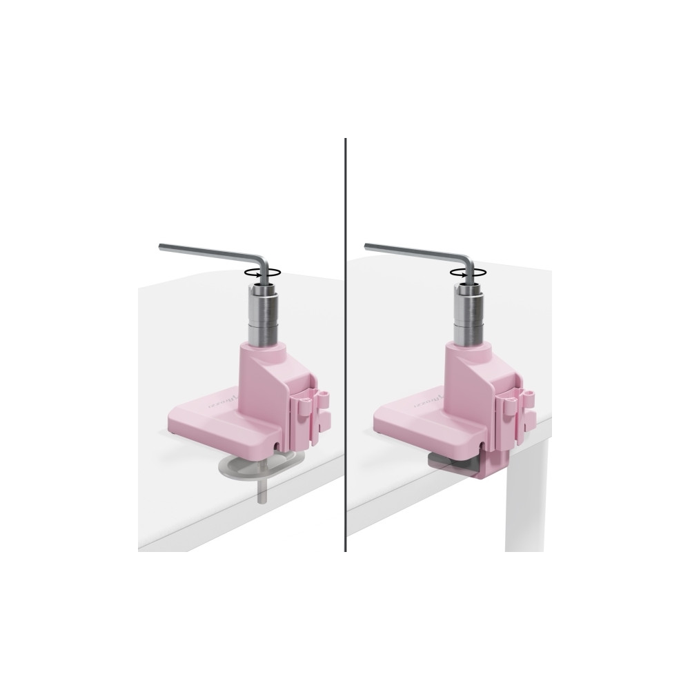 Produktbild för Arozzi Alzare Neo Single monteringssats - gasfjäder - för LCD-display - rosa
