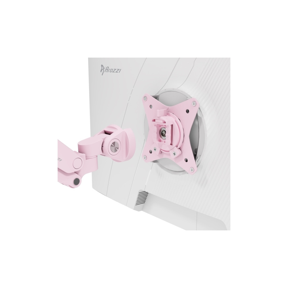 Produktbild för Arozzi Alzare Neo Single monteringssats - gasfjäder - för LCD-display - rosa