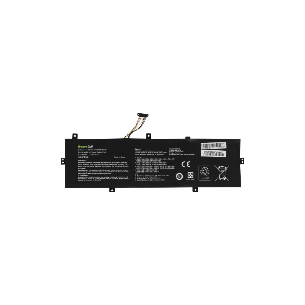 Produktbild för Green Cell C31N1620 - batteri för bärbar dator - Li-pol - 3400 mAh