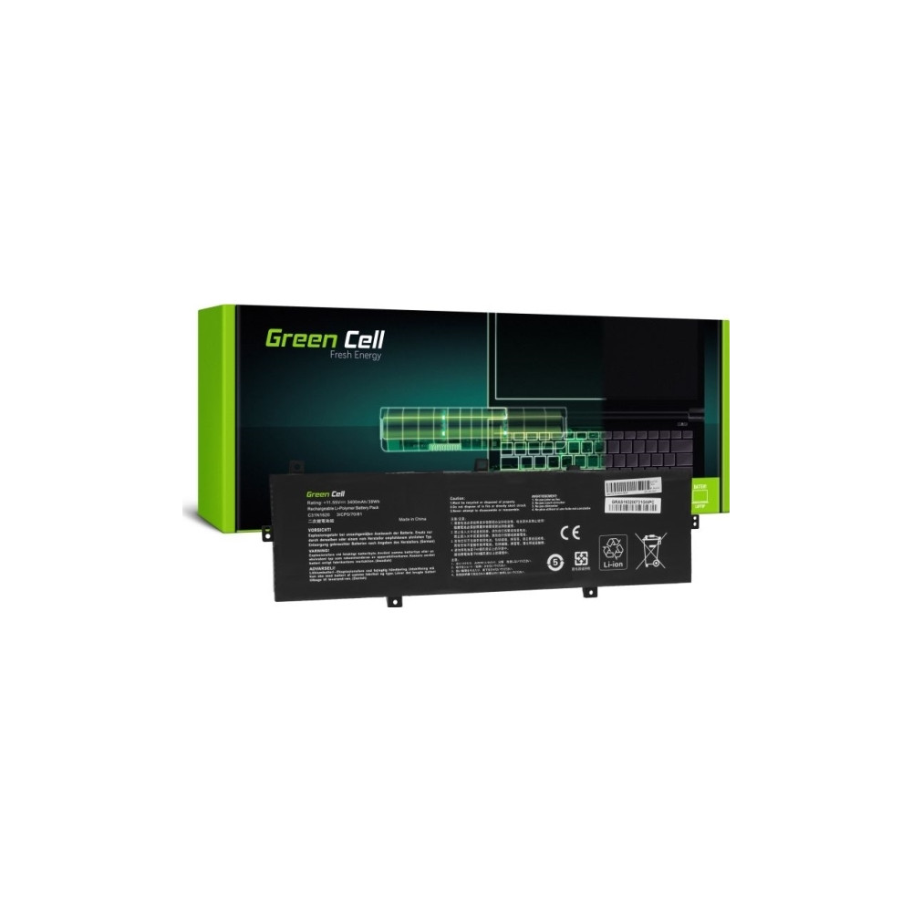 Produktbild för Green Cell C31N1620 - batteri för bärbar dator - Li-pol - 3400 mAh