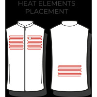 Produktbild för HeatX Heated Fleece Vest Mens XL