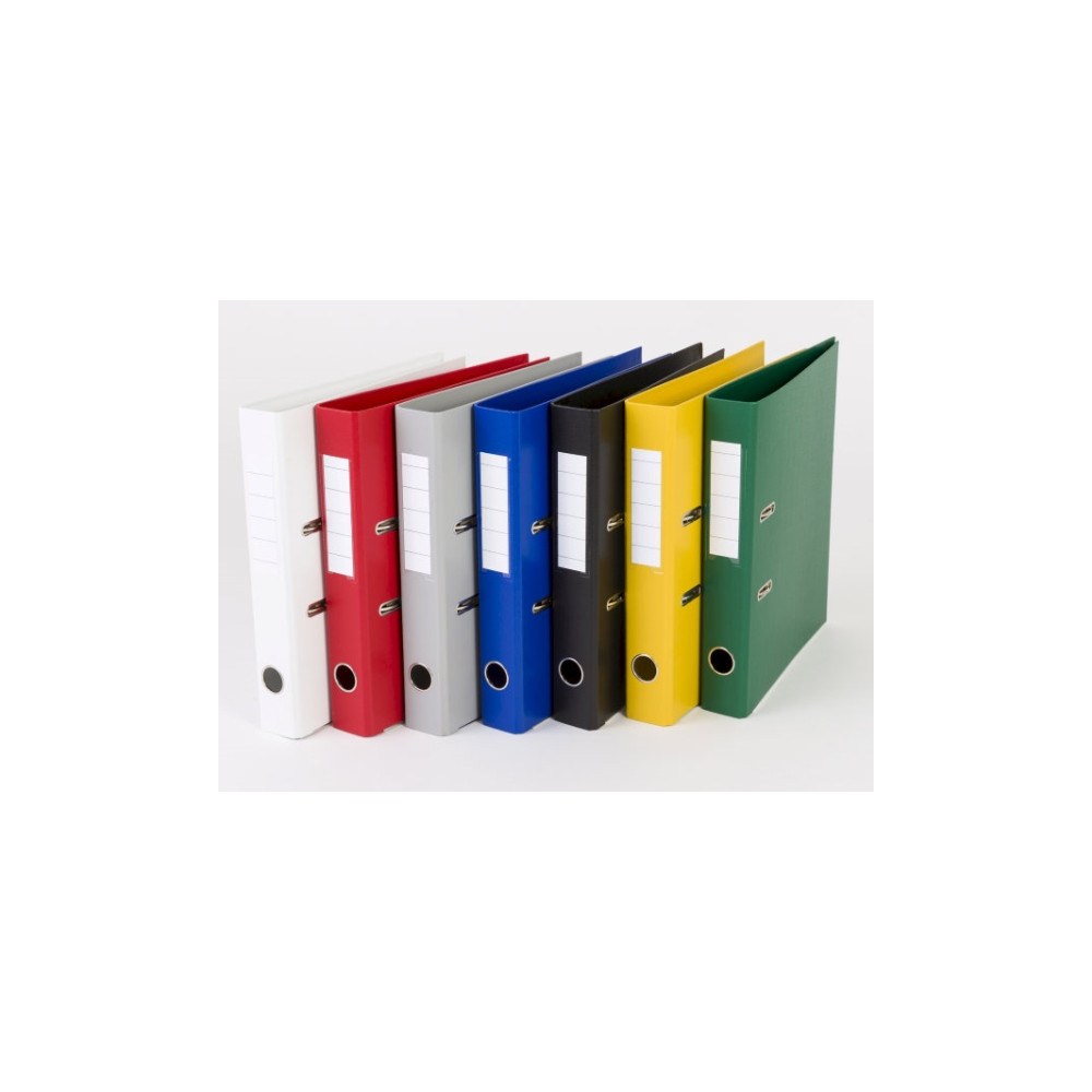 Produktbild för Pärmbinder Q-Line blå, metallrygg, 50 mm, 210x297 mm (2 ring...