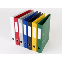 Produktbild för Pärmbinder Q-Line blå, metallrygg, 50 mm, 210x297 mm (2 ring...