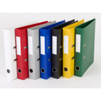 Produktbild för Pärmbinder Q-Line blå, metallrygg, 50 mm, 210x297 mm (2 ring...