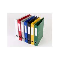 Produktbild för Pärmbinder Q-Line blå, metallrygg, 50 mm, 210x297 mm (2 ring...