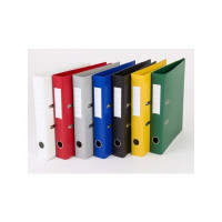 Produktbild för Pärmbinder Q-Line blå, metallrygg, 50 mm, 210x297 mm (2 ring...