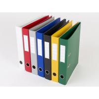 Produktbild för Pärmbinder Q-Line blå, metallrygg, 50 mm, 210x297 mm (2 ring...