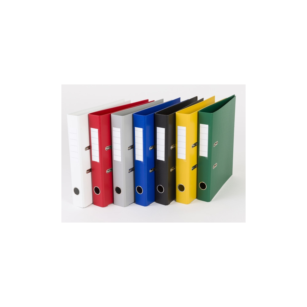Produktbild för Pärmbinder Q-Line blå, metallrygg, 50 mm, 210x297 mm (2 ring...