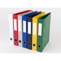 Produktbild för Pärmbinder Q-Line blå, metallrygg, 50 mm, 210x297 mm (2 ring...