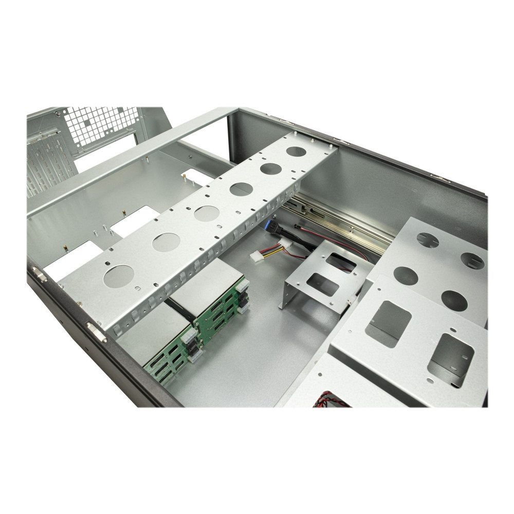 Produktbild för Inter-Tech IPC 6U-6606 - kan monteras i rack - utökad ATX