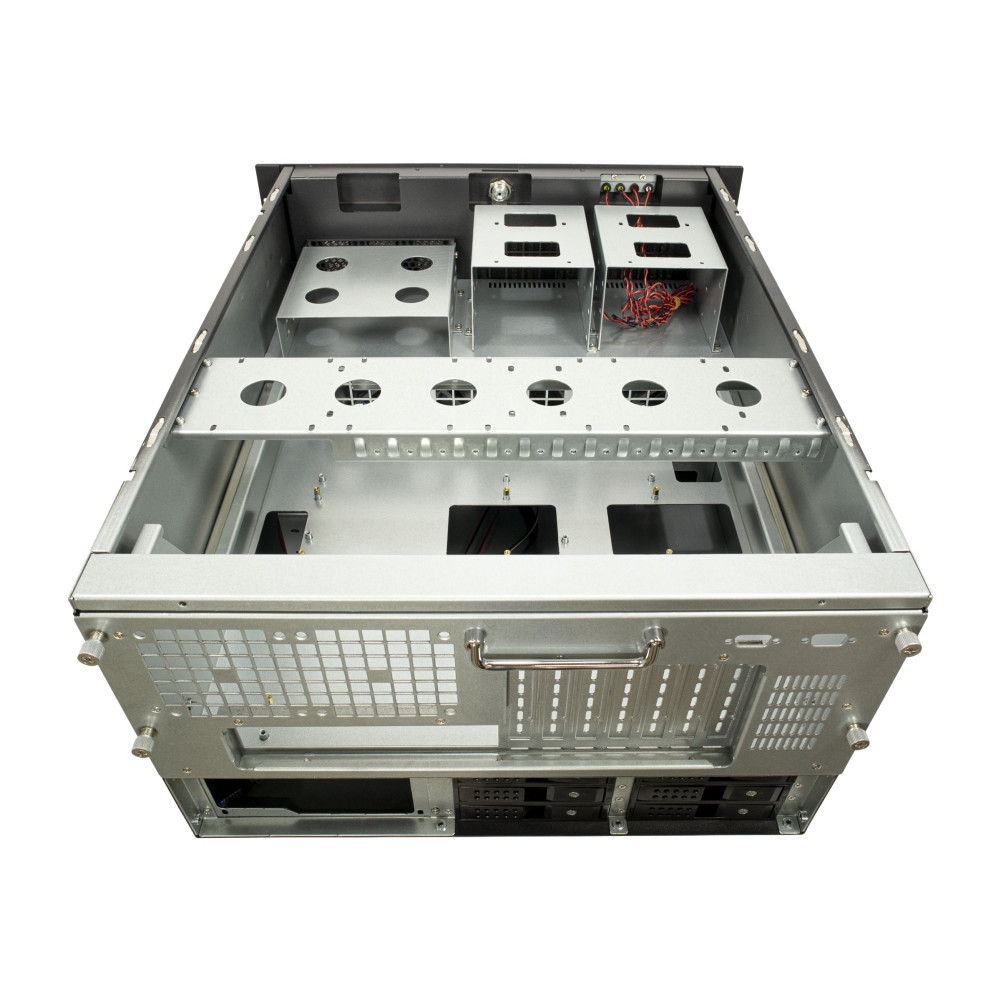 Produktbild för Inter-Tech IPC 6U-6606 - kan monteras i rack - utökad ATX