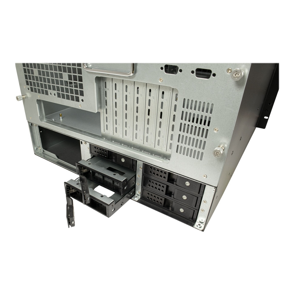 Produktbild för Inter-Tech IPC 6U-6606 - kan monteras i rack - utökad ATX