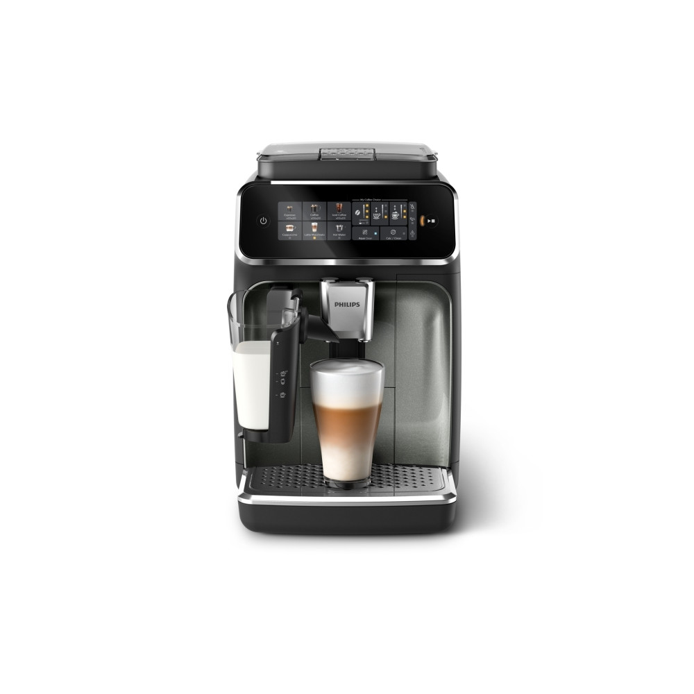 Produktbild för Philips 3300 series EP3349 - automatisk kaffekokare med mjölkskummare - 15 bar - svart