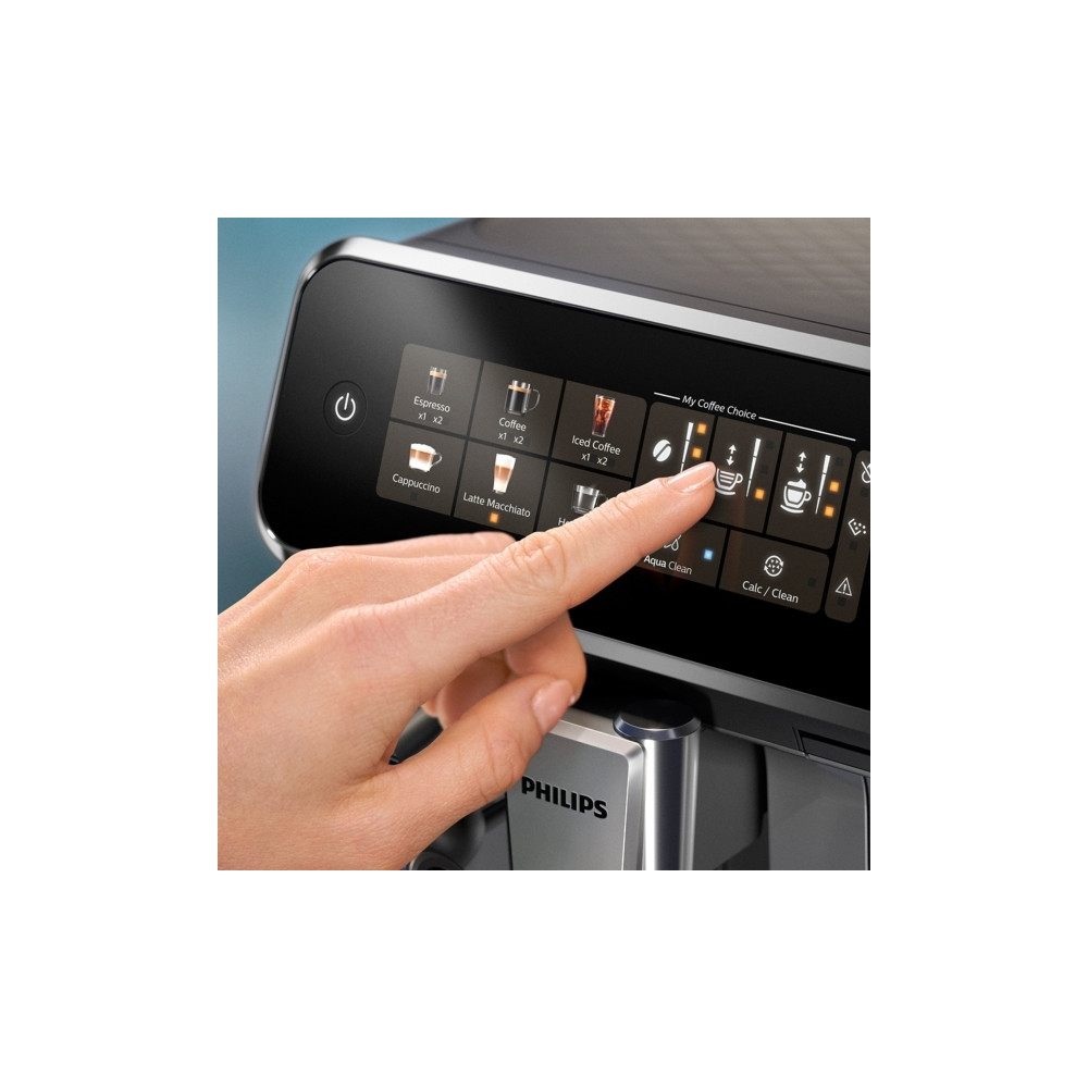 Produktbild för Philips 3300 series EP3349 - automatisk kaffekokare med mjölkskummare - 15 bar - svart