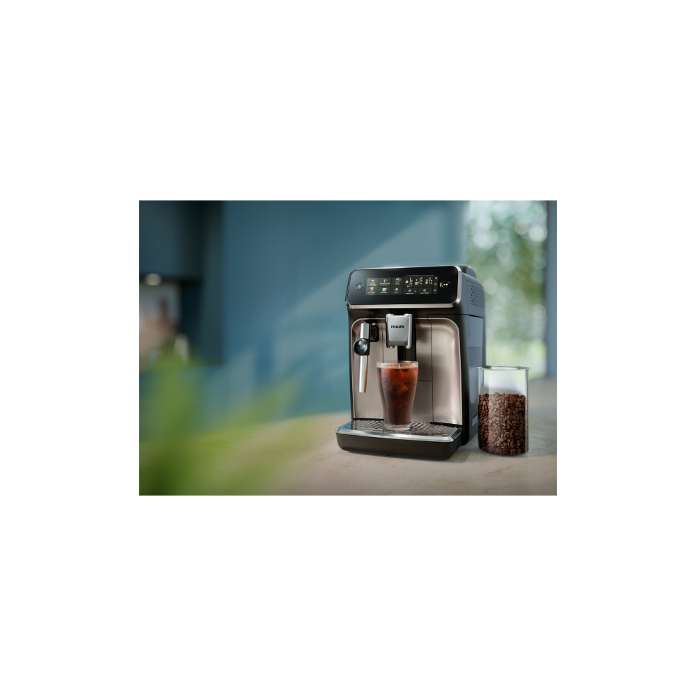 Produktbild för Philips 3300 series EP3349 - automatisk kaffekokare med mjölkskummare - 15 bar - svart