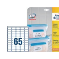 Produktbild för Fryseetiketter Avery 38,1x21,2 mm hvid