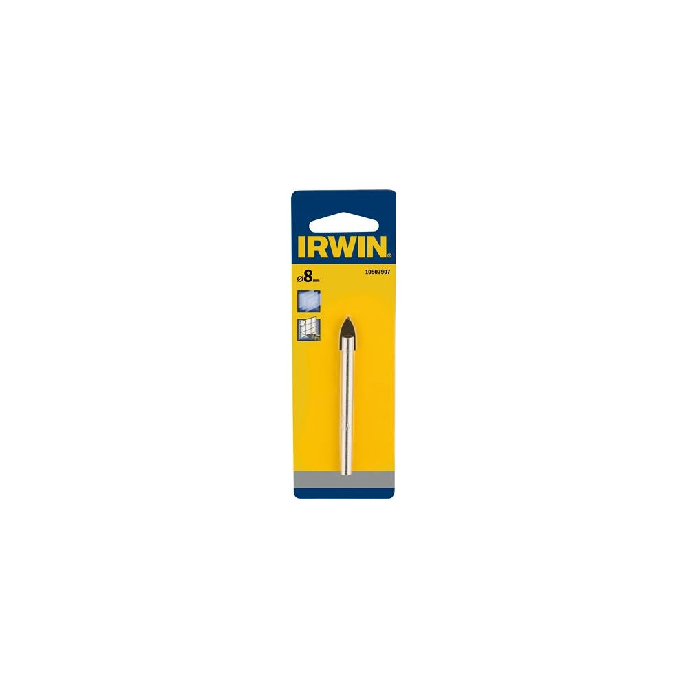 Produktbild för IRWIN 10507905, Borr, Centrumborr, 6 mm, Glas, Rostfritt stå...