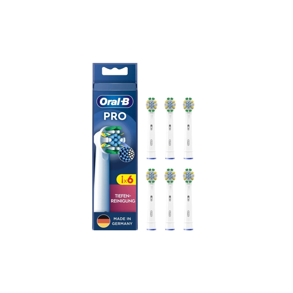 Produktbild för Oral-B Deep Cleaning, 6 styck, Vit, 3 månad (er), Oral-B, Lå...