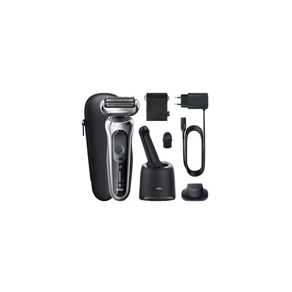 Produktbild för Braun Series 7 71-S7200c, Folierakapparat, Svart, Silver, Ba...