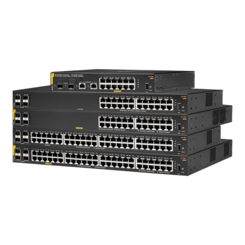 Hewlett Packard Enterprise HPE Aruba 6000 24G Class4 PoE 4SFP 370W Switch - switch - 24 portar - Administrerad - rackmonterbar