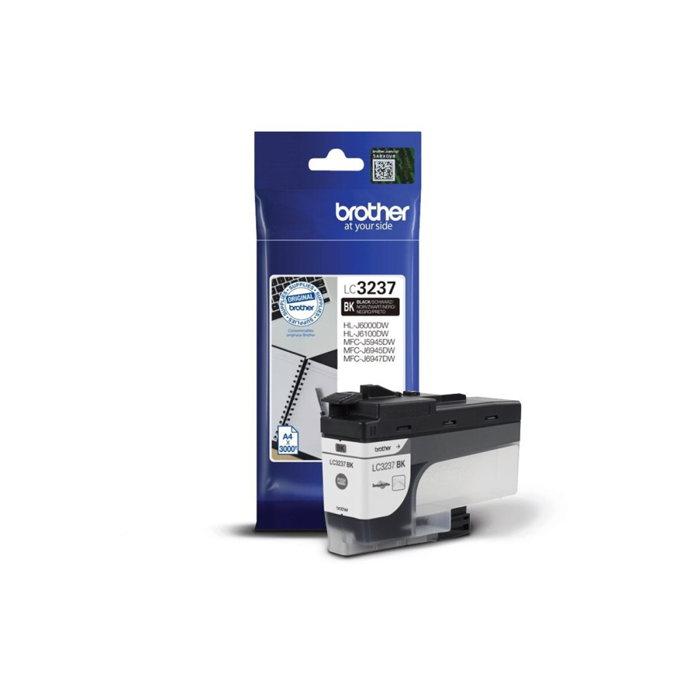 Produktbild för Brother LC3237BK - svart - original - bläckpatron
