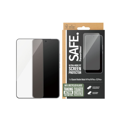 PanzerGlass SAFE. by PanzerGlass - skärmskydd för mobiltelefon - ultrabred passning