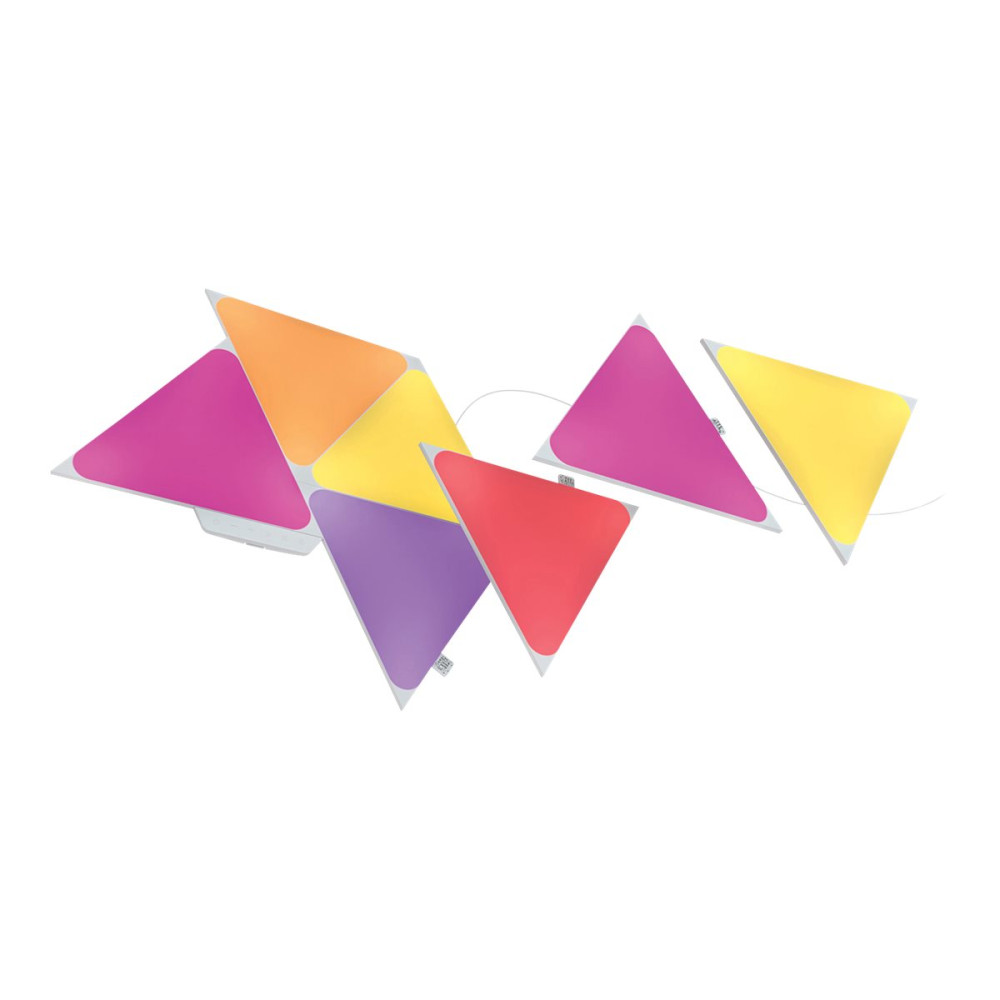 Produktbild för Nanoleaf Shapes - trådlös belysningsexpansionssats - LED x 3 - 1.5 W - RGBW-lampa - 1200-6500 K - triangel