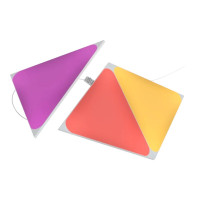 Produktbild för Nanoleaf Shapes - trådlös belysningsexpansionssats - LED x 3 - 1.5 W - RGBW-lampa - 1200-6500 K - triangel