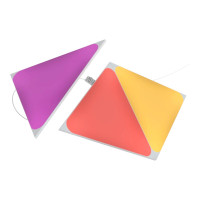 Produktbild för Nanoleaf Shapes - trådlös belysningsexpansionssats - LED x 3 - 1.5 W - RGBW-lampa - 1200-6500 K - triangel