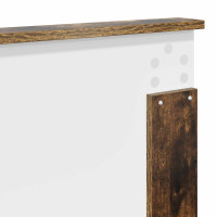 Produktbild för Sängram med låda med lagring Rökt ek 140 x 200 cm Ingenjörsträ