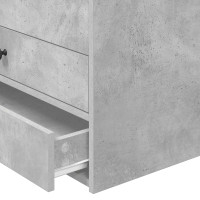 Produktbild för Sängsoffa Betonggrå och Svart 70 x 190 cm Konstruerat trä