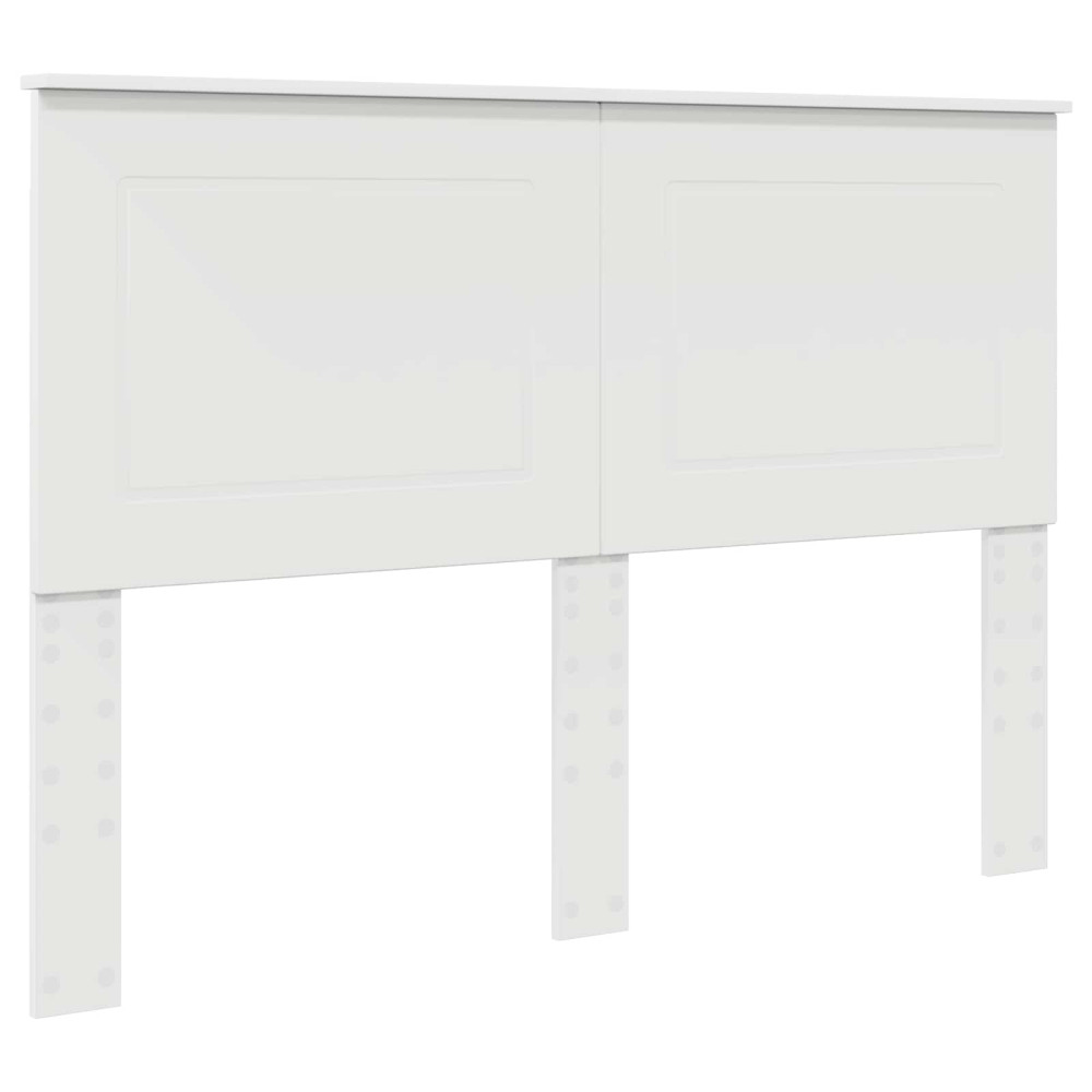 Produktbild för Sängram med låda med huvudgavel Vit 140 x 190 cm Ingenjörsträ