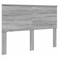 Produktbild för Sängram med låda Grå Sonoma 140 x 200 cm Ingenjörsträ