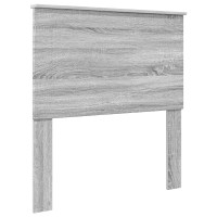 Produktbild för Sängram med låda Grå Sonoma 90 x 190 cm Ingenjörsträ
