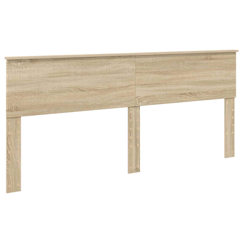 Produktbild för Sängram med låda Sonoma-ek 200 x 200 cm Ingenjörsträ