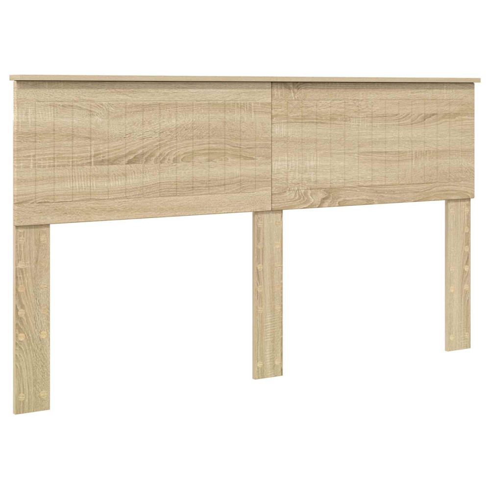 Produktbild för Sängram med låda Sonoma-ek 160 x 200 cm Ingenjörsträ