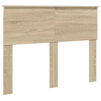 Produktbild för Sängram med låda Sonoma-ek 120 x 190 cm Ingenjörsträ