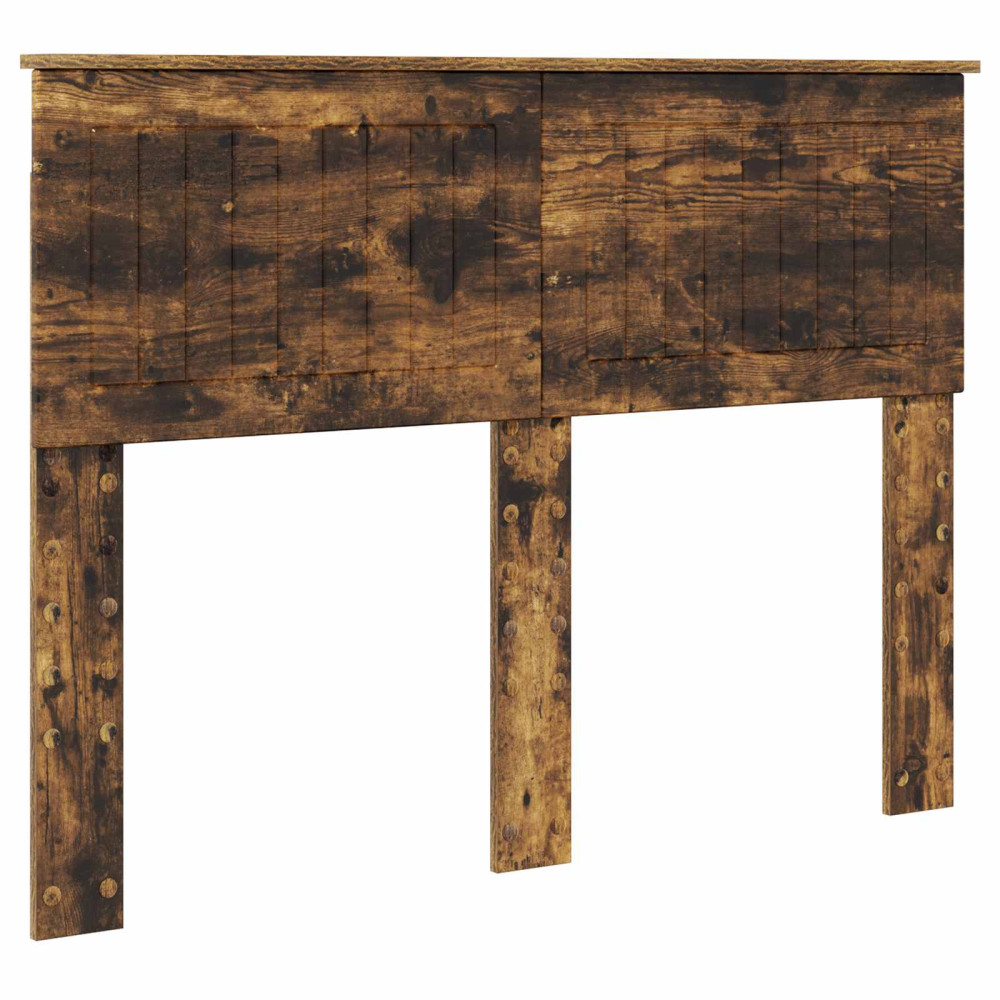 Produktbild för Sängram med låda med lagring Rökt ek 120 x 190 cm Ingenjörsträ