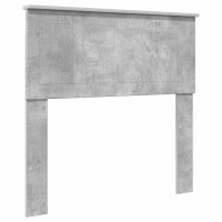 Produktbild för Sängram med låda med lagring Betonggrå 90 x 200 cm Ingenjörsträ