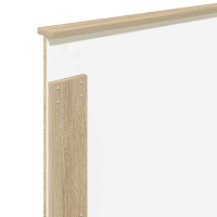 Produktbild för Sängram med låda med lagring Sonoma-ek 75 x 190 cm Ingenjörsträ