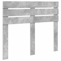 Produktbild för Sängram med låda Betonggrå 135 x 190 cm Ingenjörsträ
