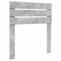 Produktbild för Sängram med låda med lagring Betonggrå 90 x 200 cm Ingenjörsträ
