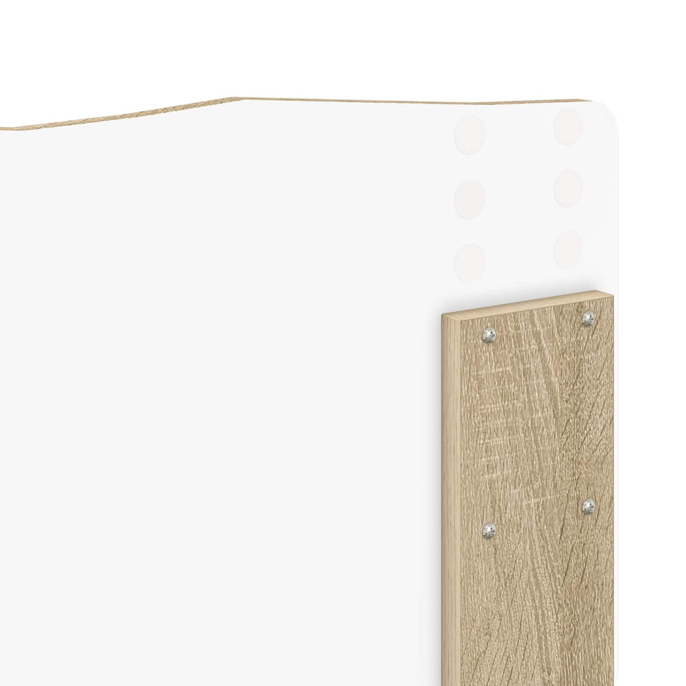 Produktbild för Sängram med låda Sonoma-ek 200 x 200 cm Ingenjörsträ