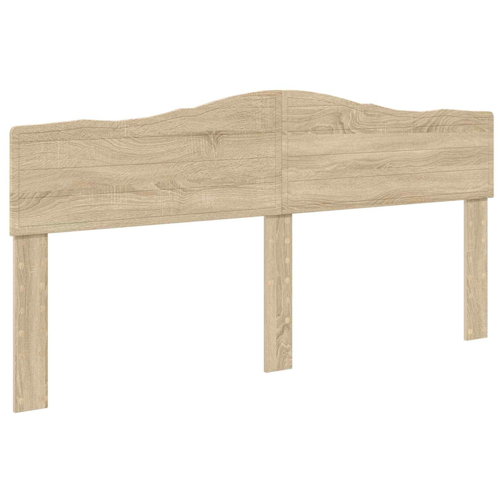 Produktbild för Sängram med låda Sonoma-ek 200 x 200 cm Ingenjörsträ